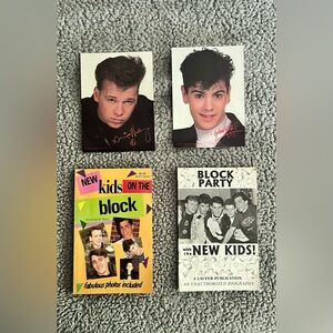 NKOTB Vintage Books and 2 5x7 Photos
